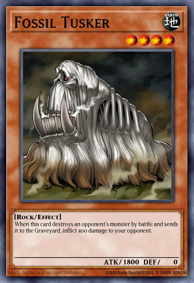 Fossil Tusker Rare TAEV-EN086 Tactical Evolution Yugioh card