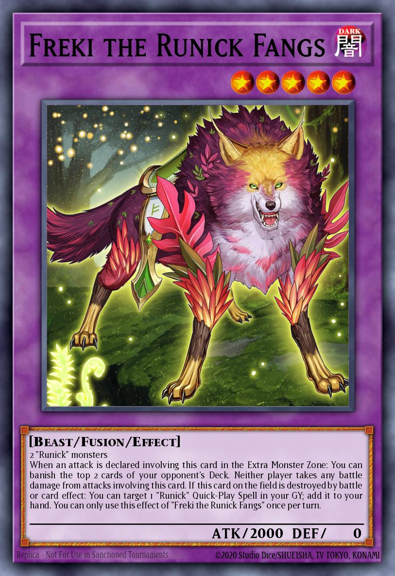 Freki the Runick Fangs Super Rare MP23-EN186 25th Anniversary Tin Dueling Heroes Mega Pack Yugioh card
