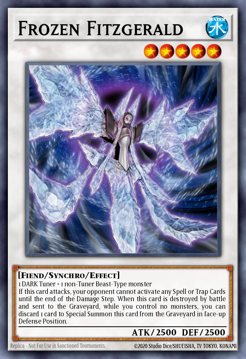 Frozen Fitzgerald Secret Rare DPCT-EN005 Duelist Pack Collection Tin 2011 Yugioh card