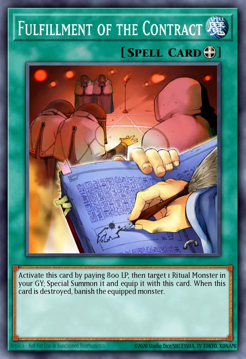 Fulfillment of the Contract Common DR3-EN166 Dark Revelation Volume 3 Yugioh card
