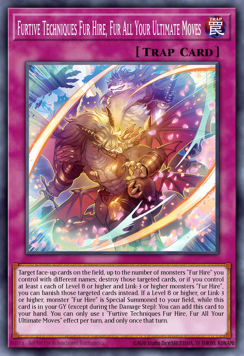 Furtive Techniques Fur Hire, Fur All Your Ultimate Moves Common BPRO-EN075 Burst Protocol Yugioh card