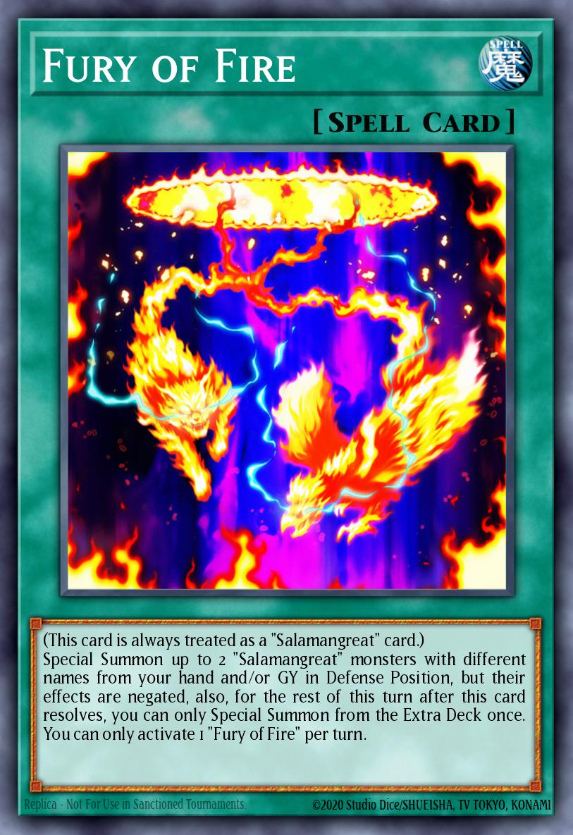 Fury of Fire Common MP20-EN129 2020 Tin of Lost Memories Mega Pack Yugioh card