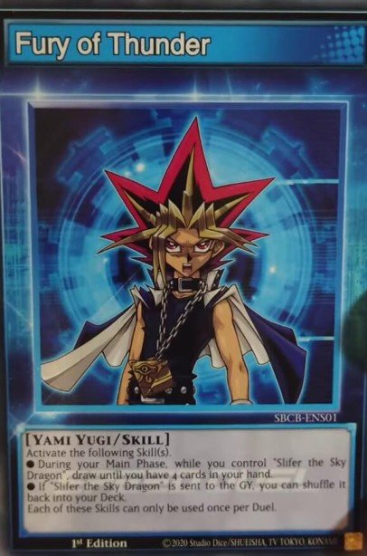 Fury of Thunder Common SBCB-ENS01 Speed Duel Battle City Box Yugioh card