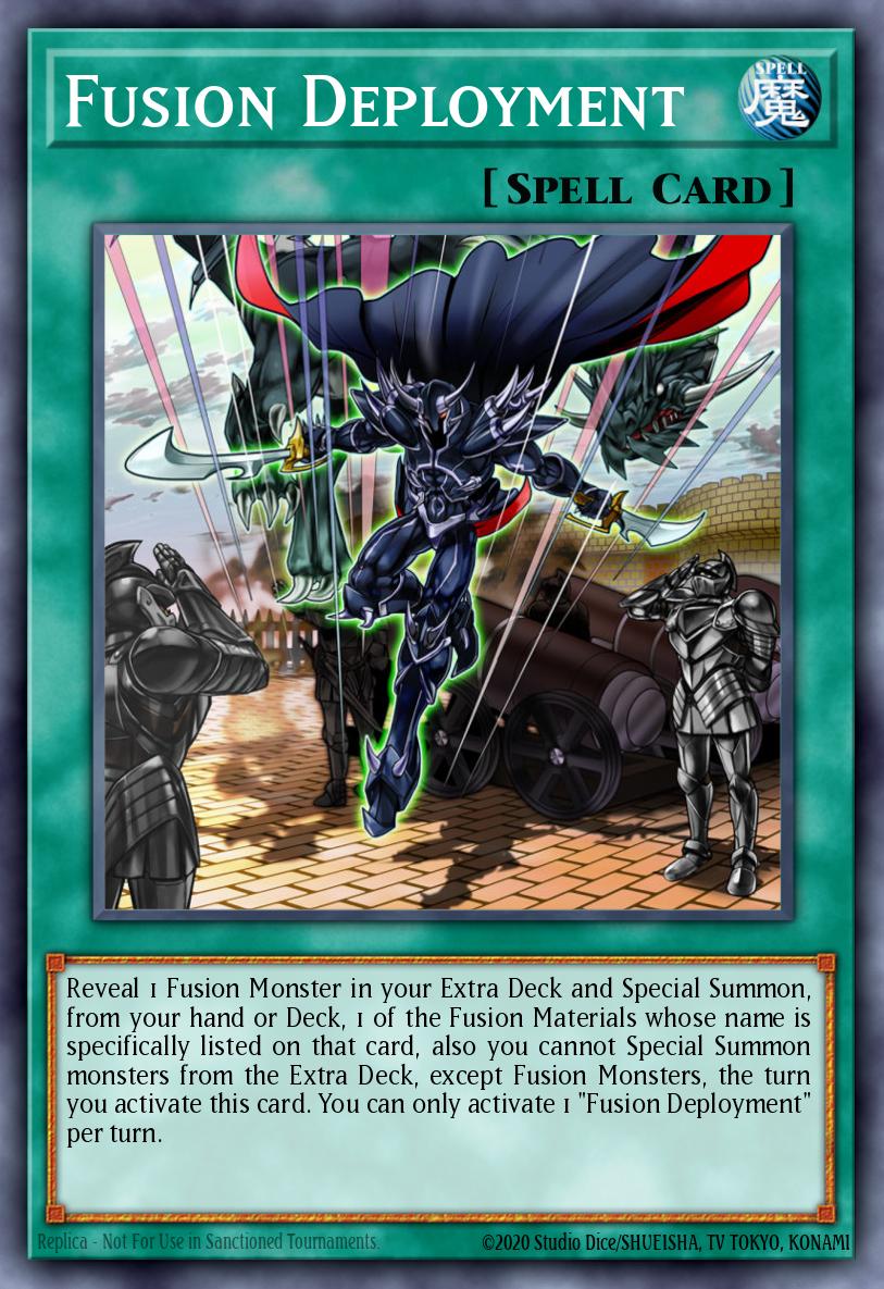 Fusion Deployment New artwork CH01-EN029 THE CHRONICLES DECK: The Fallen & The Virtuous (All-Foil Edition) Yugioh card