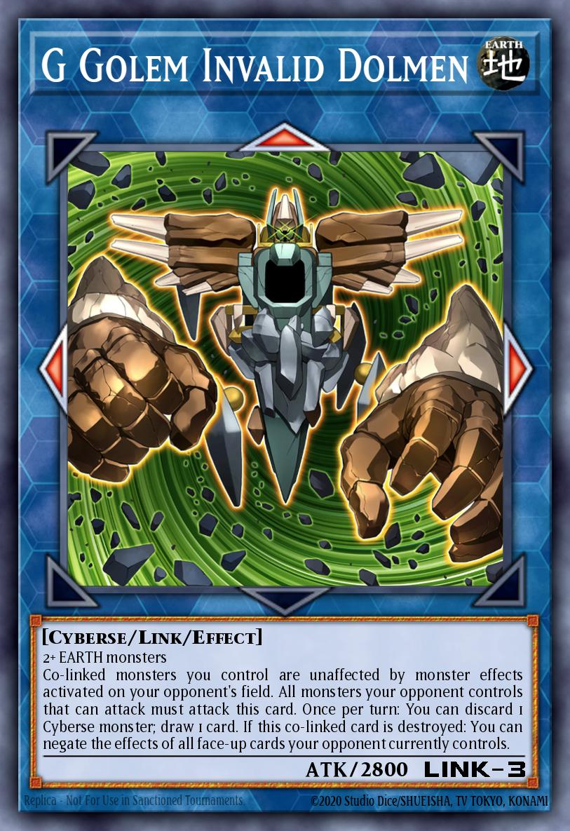 G Golem Invalid Dolmen Secret Rare BLCR-EN044 Battles of Legend Crystal Revenge Yugioh card