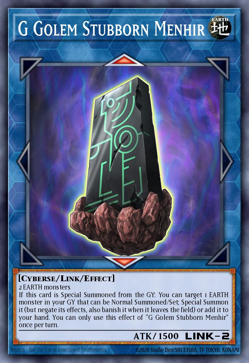 G Golem Stubborn Menhir Ultra Rare BLCR-EN043 Battles of Legend Crystal Revenge Yugioh card