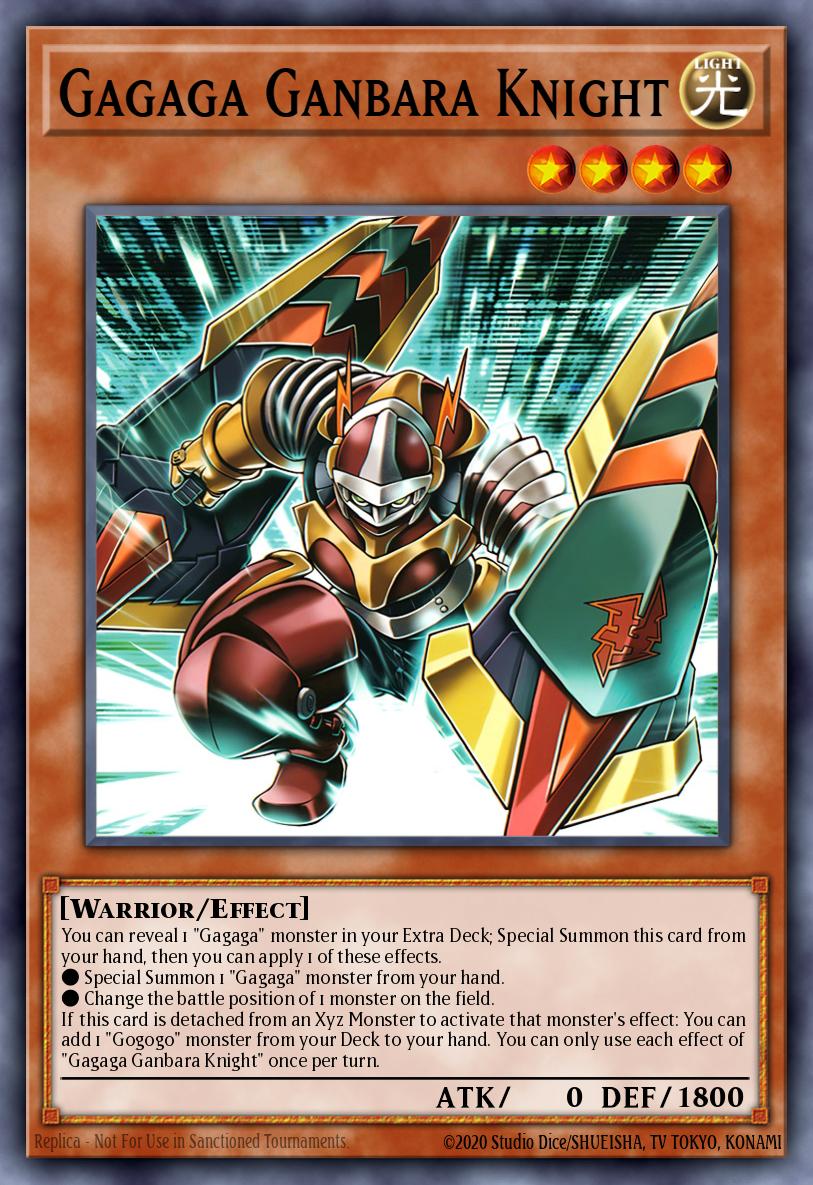 Gagaga Ganbara Knight Super Rare DUAD-EN002 Duelists Advance Yugioh card