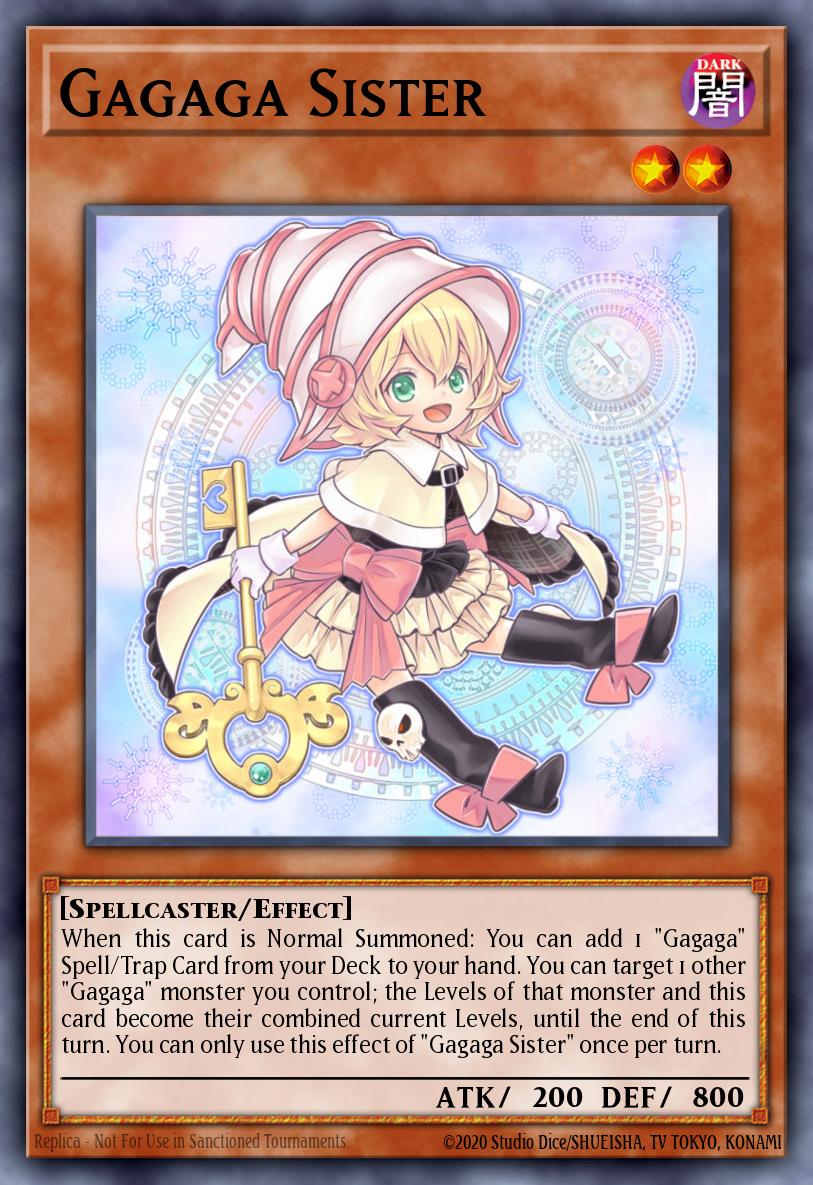 Gagaga Sister Prismatic Secret Rare WSUP-EN006 World Superstars Yugioh card