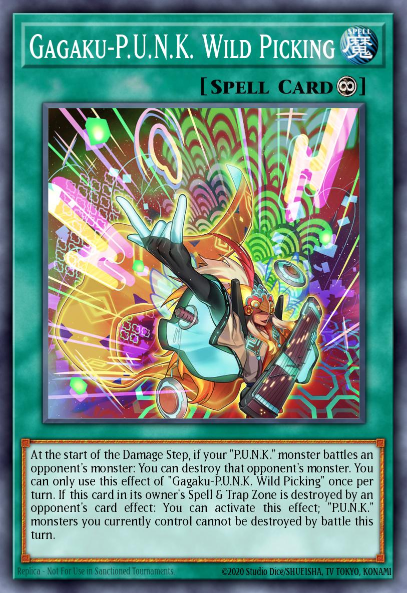 Gagaku-PUNK Wild Picking Rare GRCR-EN009 The Grand Creators Yugioh card