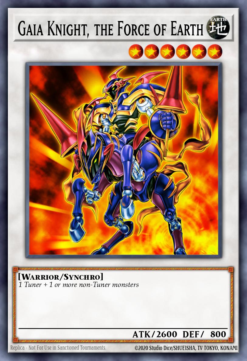 Gaia Knight the Force of Earth Common DEM4-EN008 Advanced Demo Deck Extra Pack Yugioh card