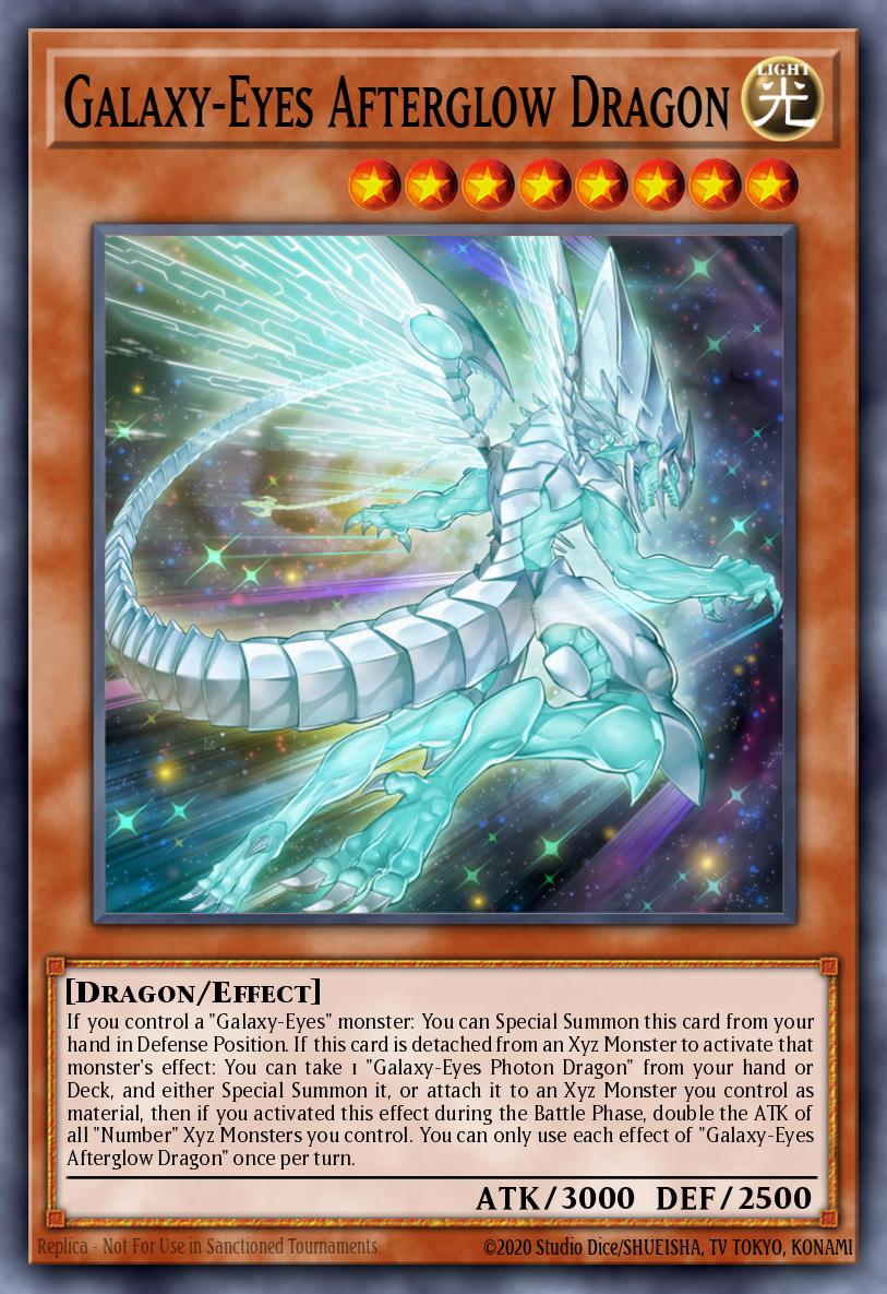 Galaxy-Eyes Afterglow Dragon Super Rare RA01-EN017 25th Anniversary Rarity Collection Yugioh card