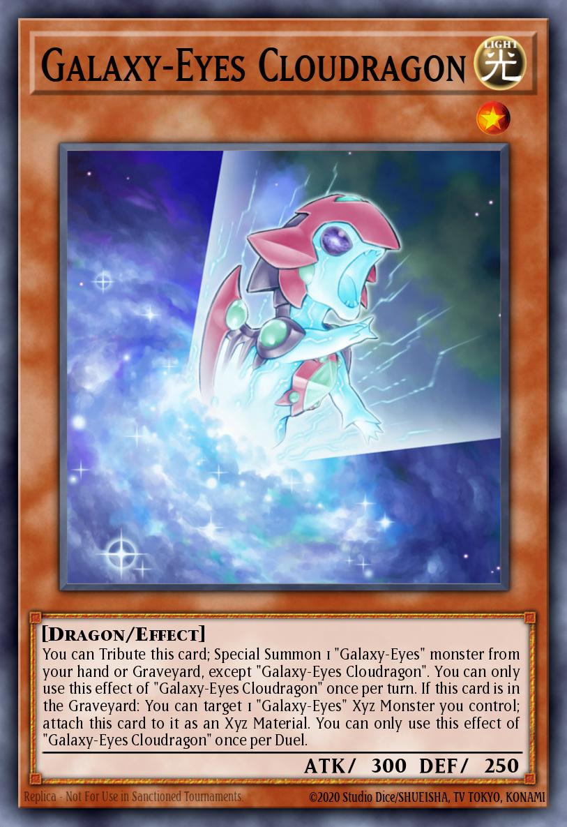 Galaxy-Eyes Cloudragon Super Rare WSUP-EN009 World Superstars Yugioh card