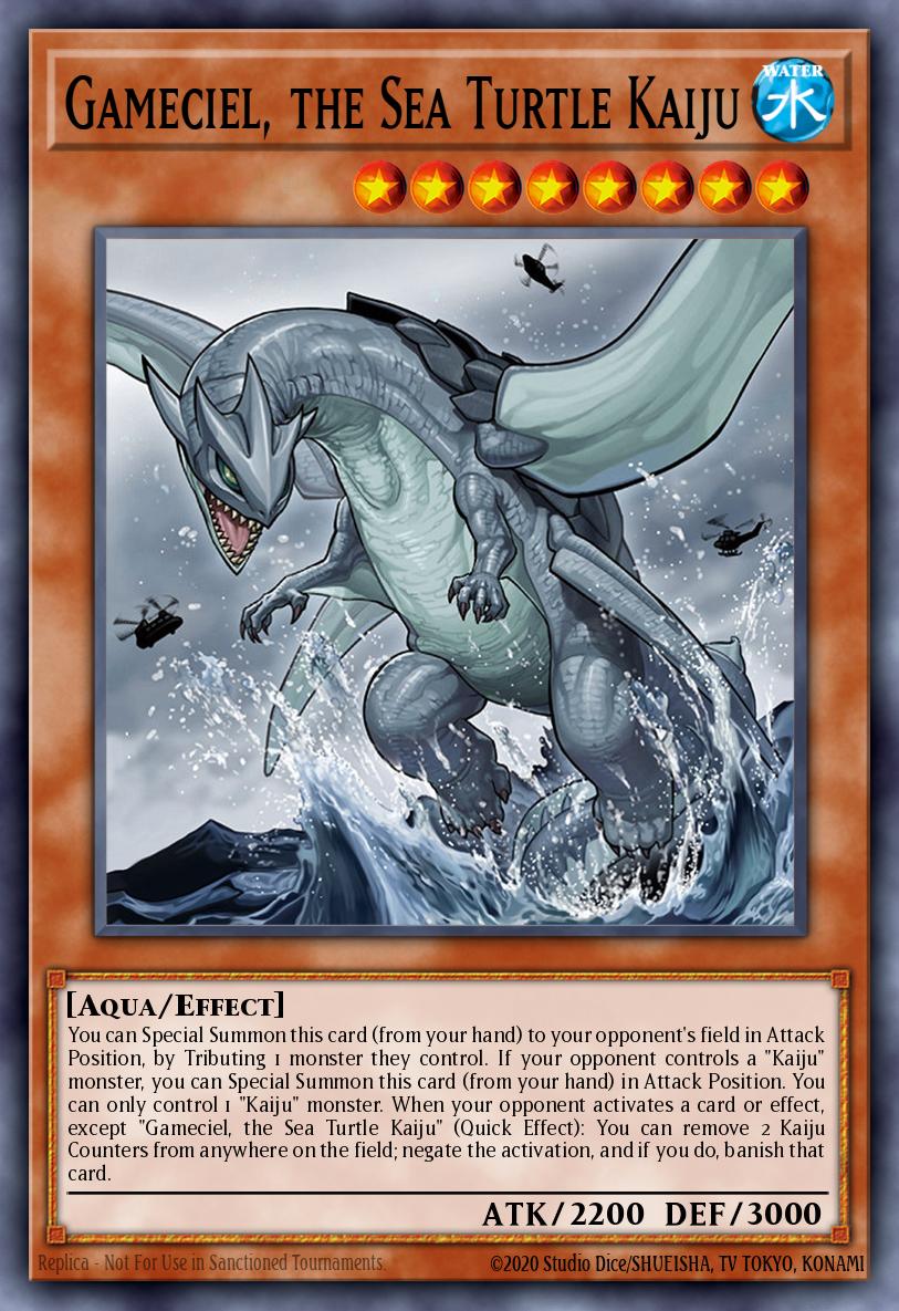 Gameciel the Sea Turtle Kaiju Rare MP16-EN164 2016 Mega-Tin Mega Pack Yugioh card