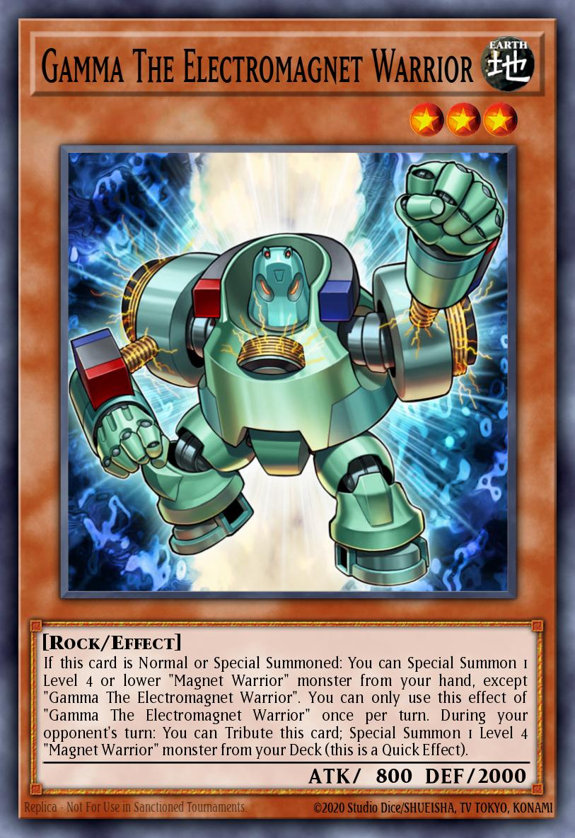 Gamma The Electromagnet Warrior Rare MZMU-EN082 Maze of Muertos Yugioh card