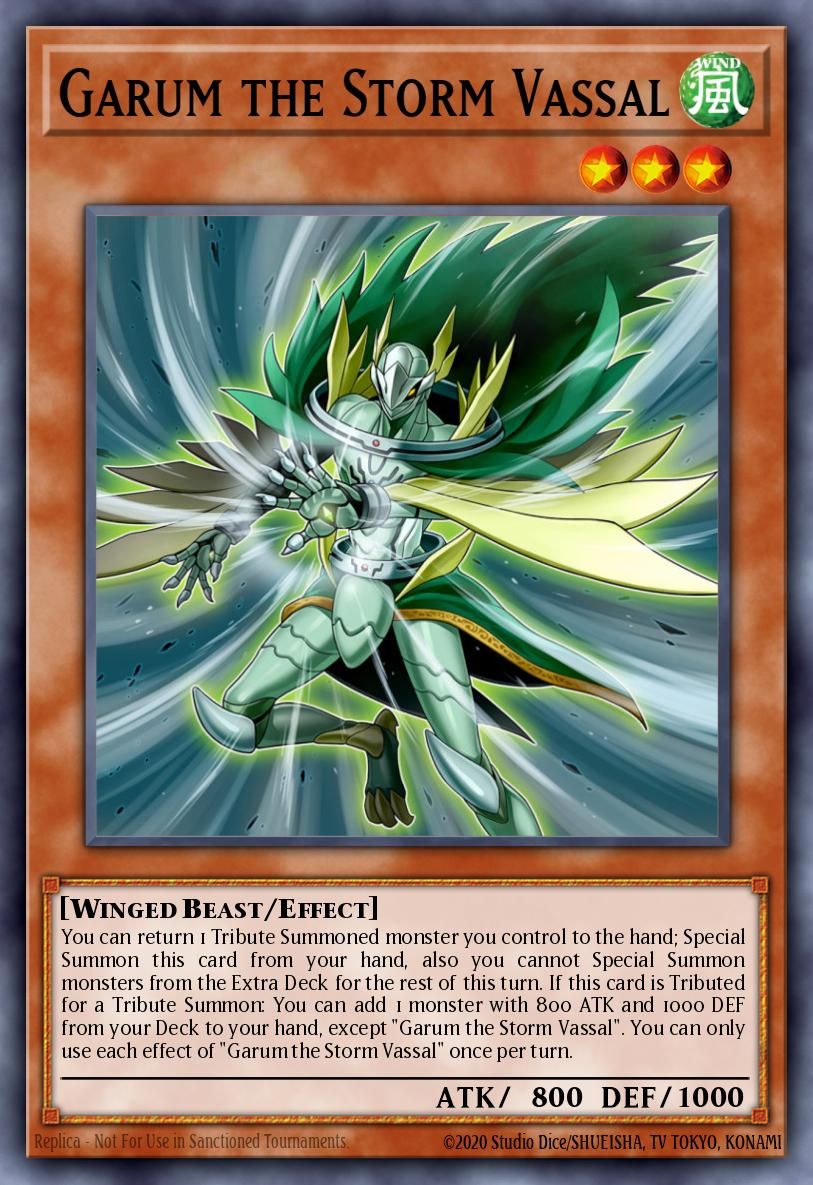 Garum the Storm Vassal Common SR01-EN015 Emperor of Darkness Structure Deck Yugioh card