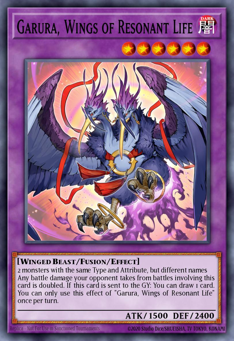 Garura Wings of Resonant Life Collector's Rare RA02-EN024 25th Anniversary Rarity Collection II Yugioh card