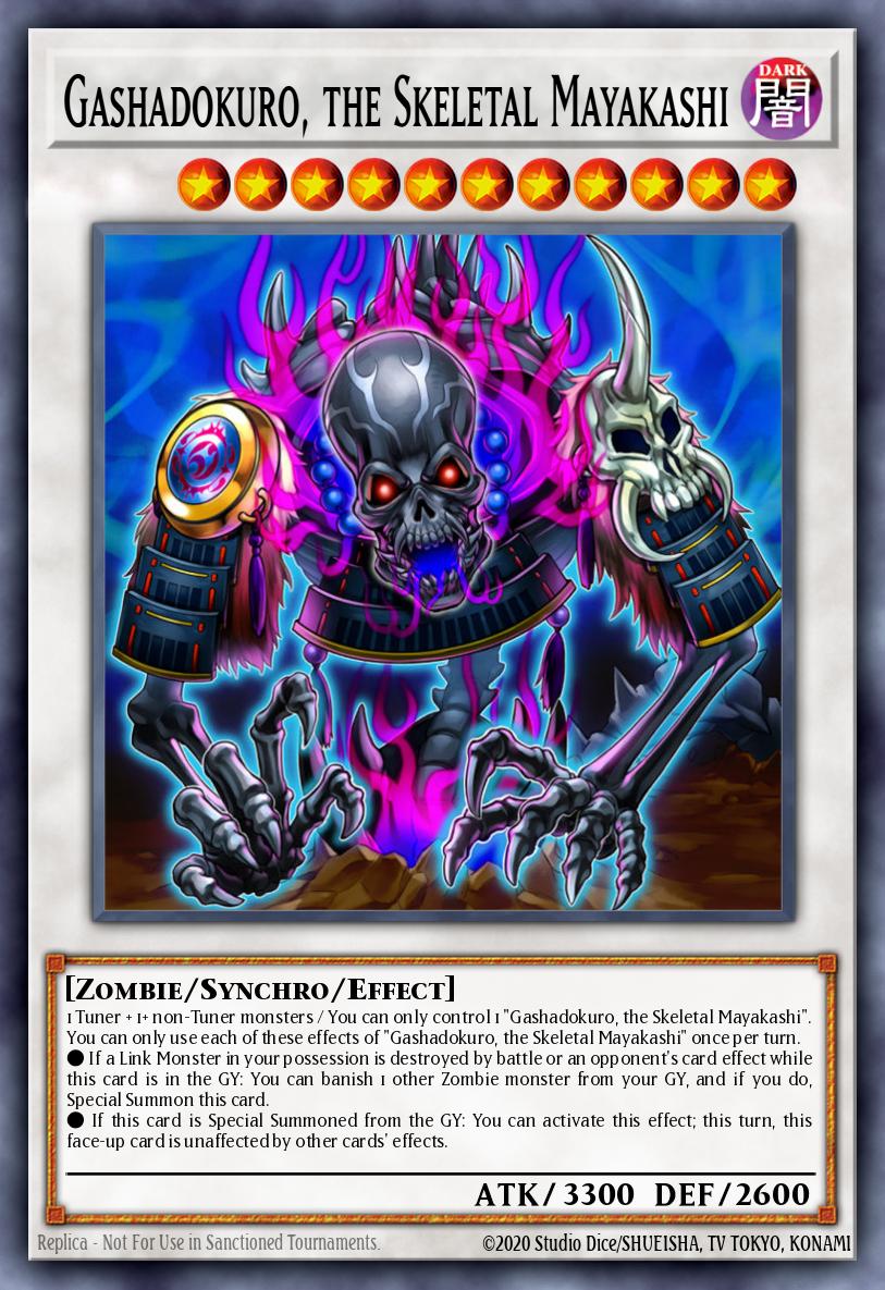 Gashadokuro the Skeletal Mayakashi Secret Rare HISU-EN036 Hidden Summoners Yugioh card