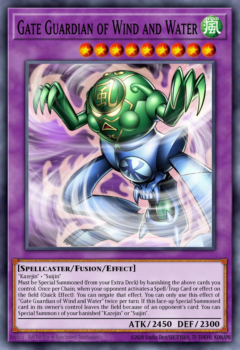 Gate Guardian of Wind and Water Super Rare MAZE-EN005 Maze of Memories Yugioh card
