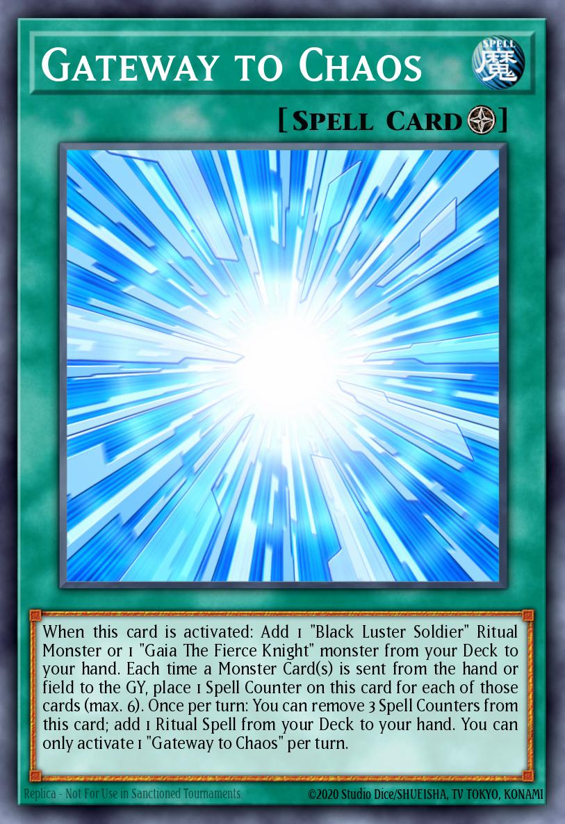 Gateway to Chaos Super Rare DOCS-EN057 Dimension of Chaos Yugioh card