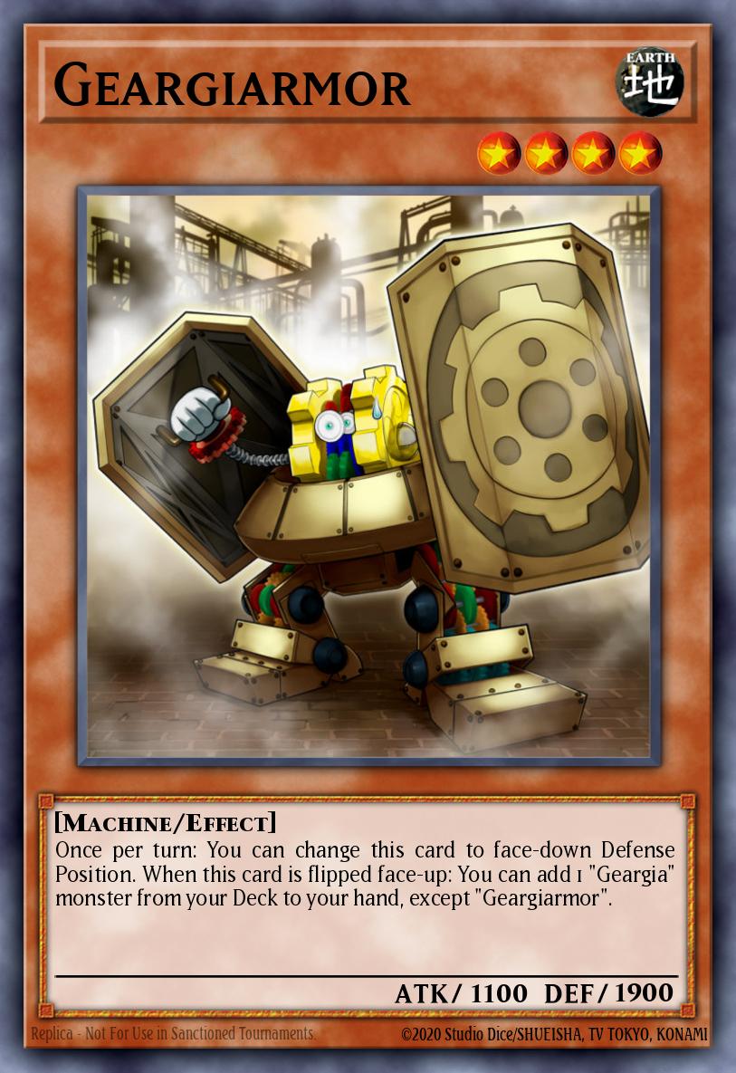 Geargiarmor Common SDGR-EN008 Geargia Rampage Structure Deck Yugioh card