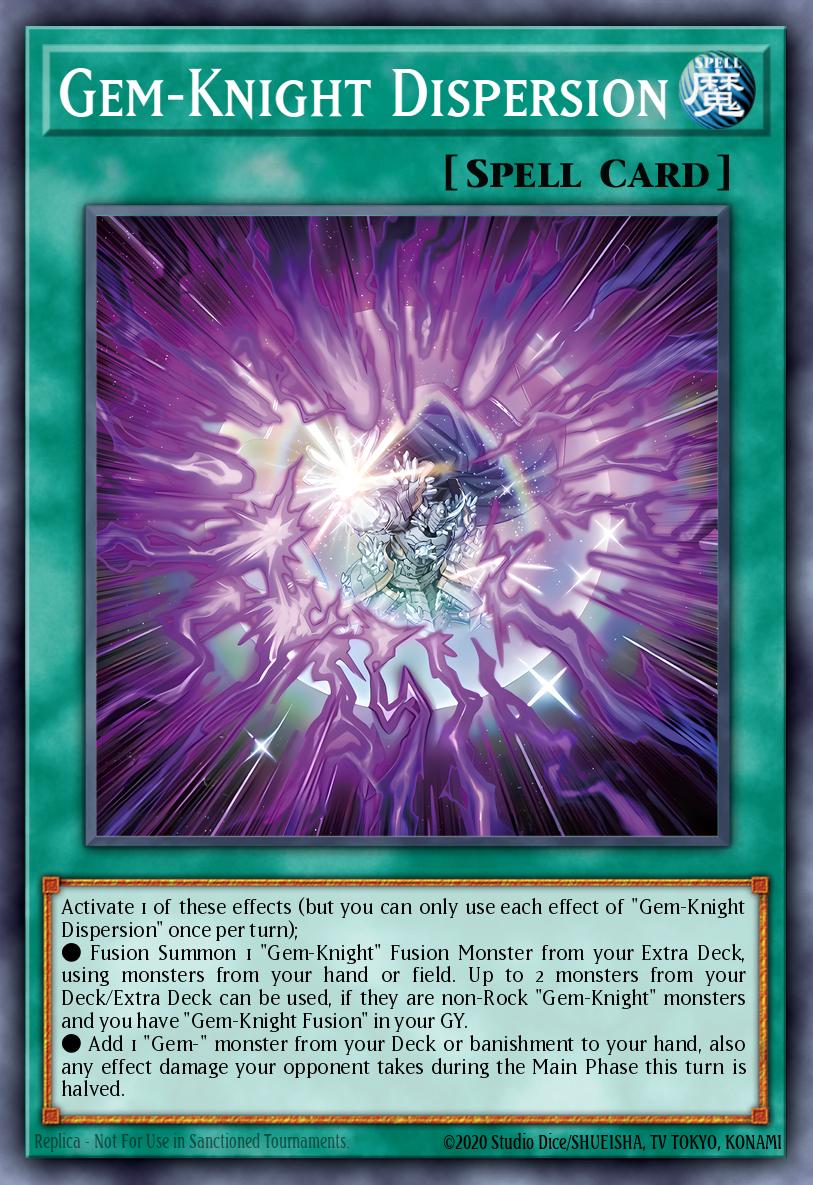 Gem-Knight Dispersion Secret Rare BLMM-EN023 Battles of Legend Monster Mayhem Yugioh card