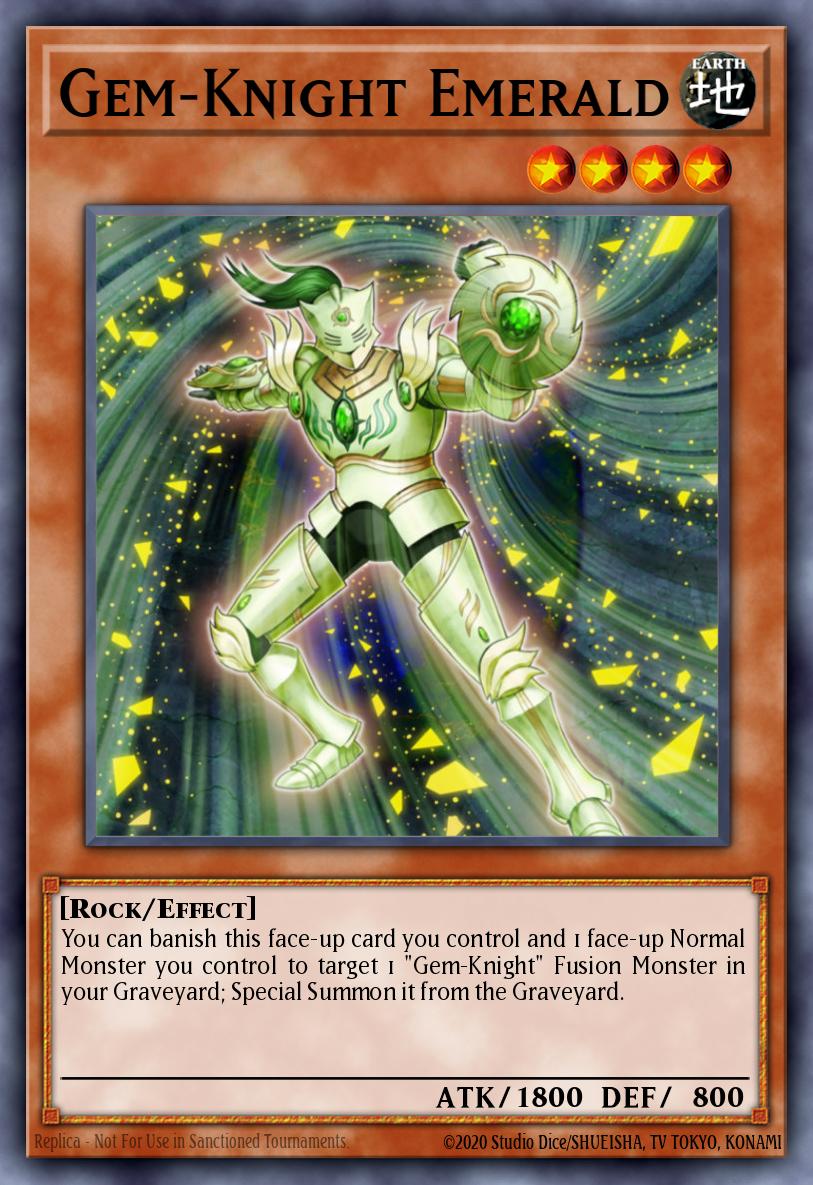 Gem-Knight Emerald Rare PHSW-EN096 Photon Shockwave Yugioh card