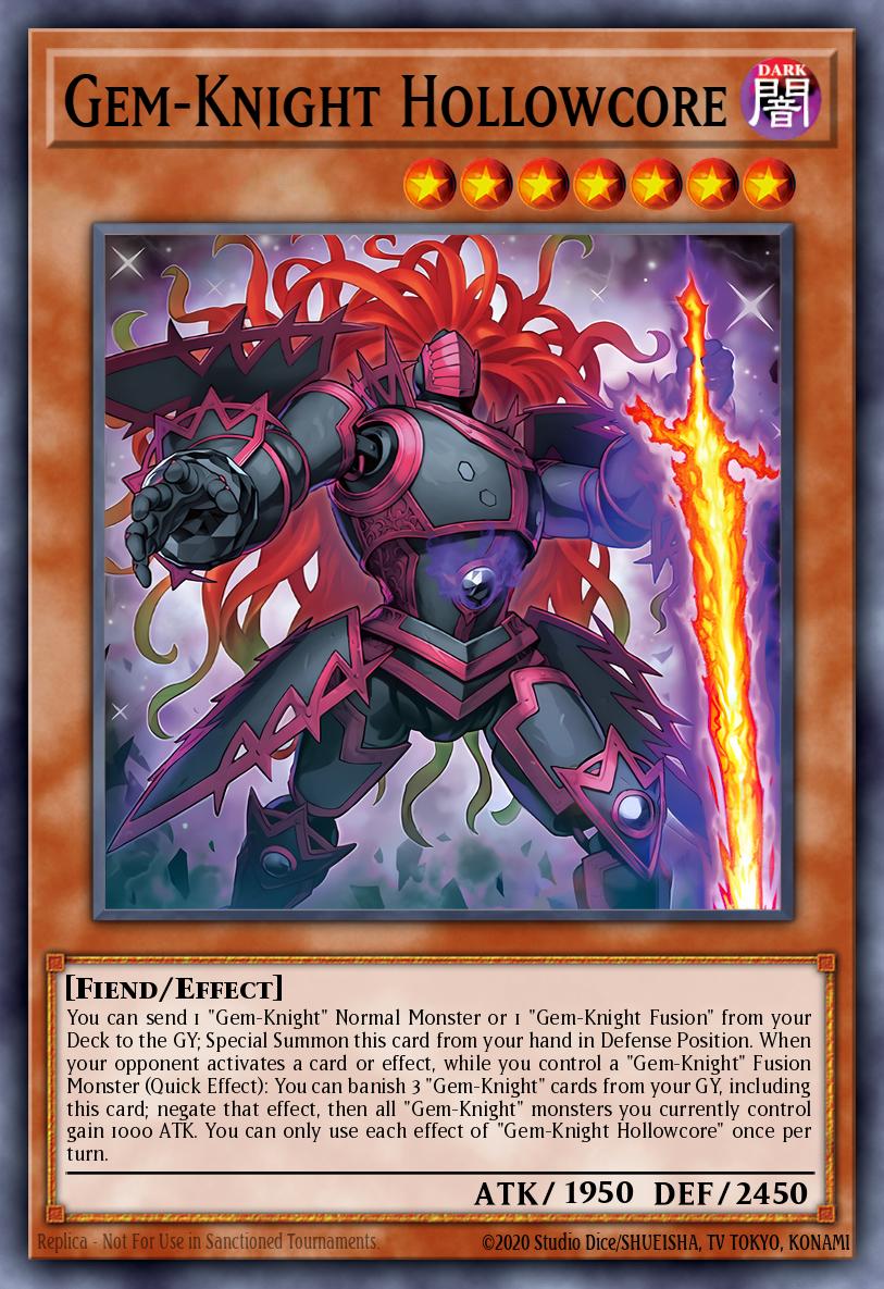 Gem-Knight Hollowcore Secret Rare BLMM-EN022 Battles of Legend Monster Mayhem Yugioh card