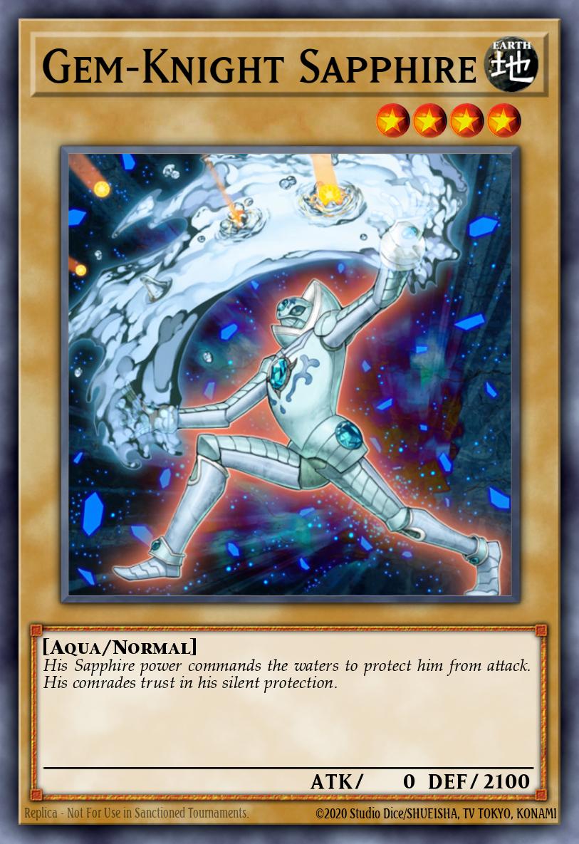 Gem-Knight Sapphire Duel Terminal Normal Parallel Rare DT05-EN017 Duel Terminal 5a Yugioh card