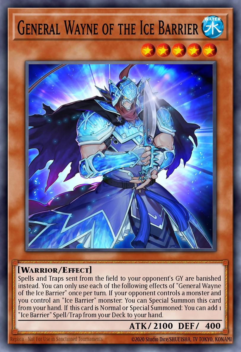 General Wayne of the Ice Barrier Ultra Rare BLTR-EN073 Battles of Legend Terminal Revenge Yugioh card