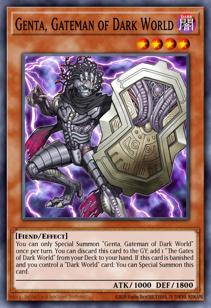Genta Gateman of Dark World Super Rare SR13-EN002 Structure Deck Dark World Yugioh card