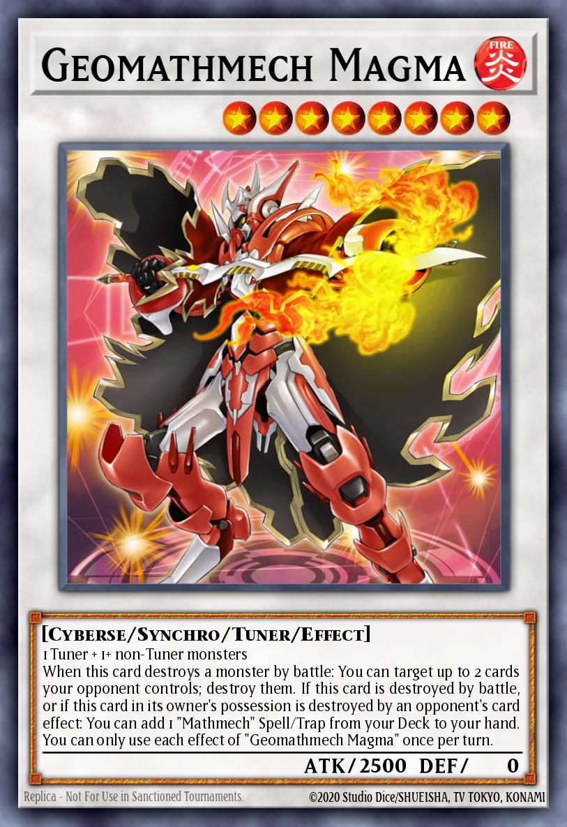 Geomathmech Magma Secret Rare MYFI-EN007 Mystic Fighters Yugioh card