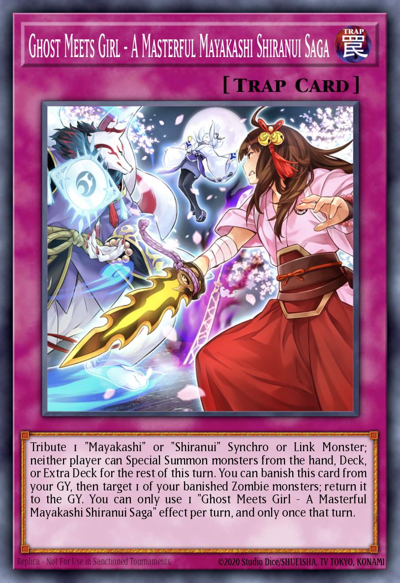 Ghost Meets Girl - A Masterful Mayakashi Shiranui Saga Ultra Rare MAMA-EN015 Magnificent Mavens Yugioh card