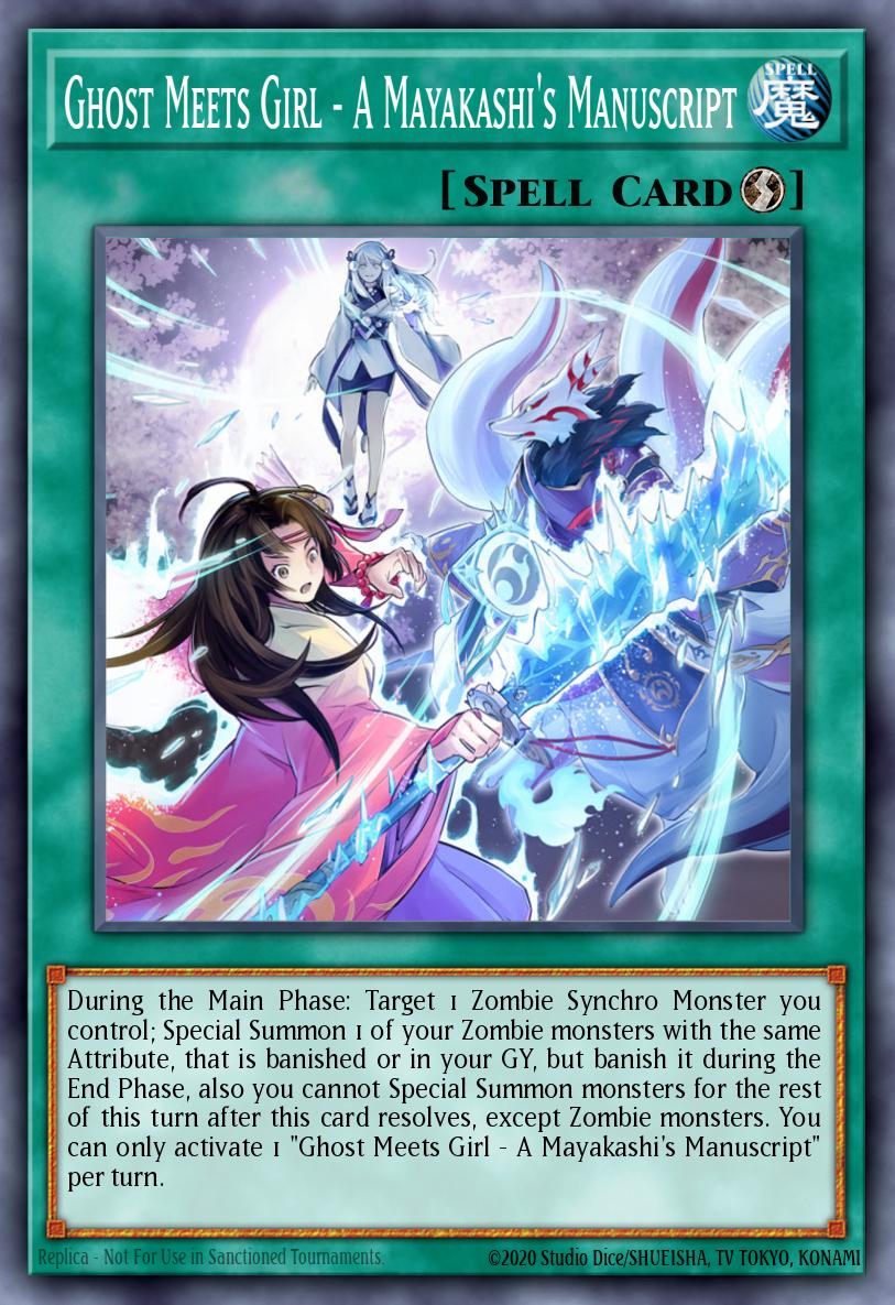 Ghost Meets Girl - A Mayakashis Manuscript Ultra Rare MP21-EN026 2021 Tin of Ancient Battles Yugioh card