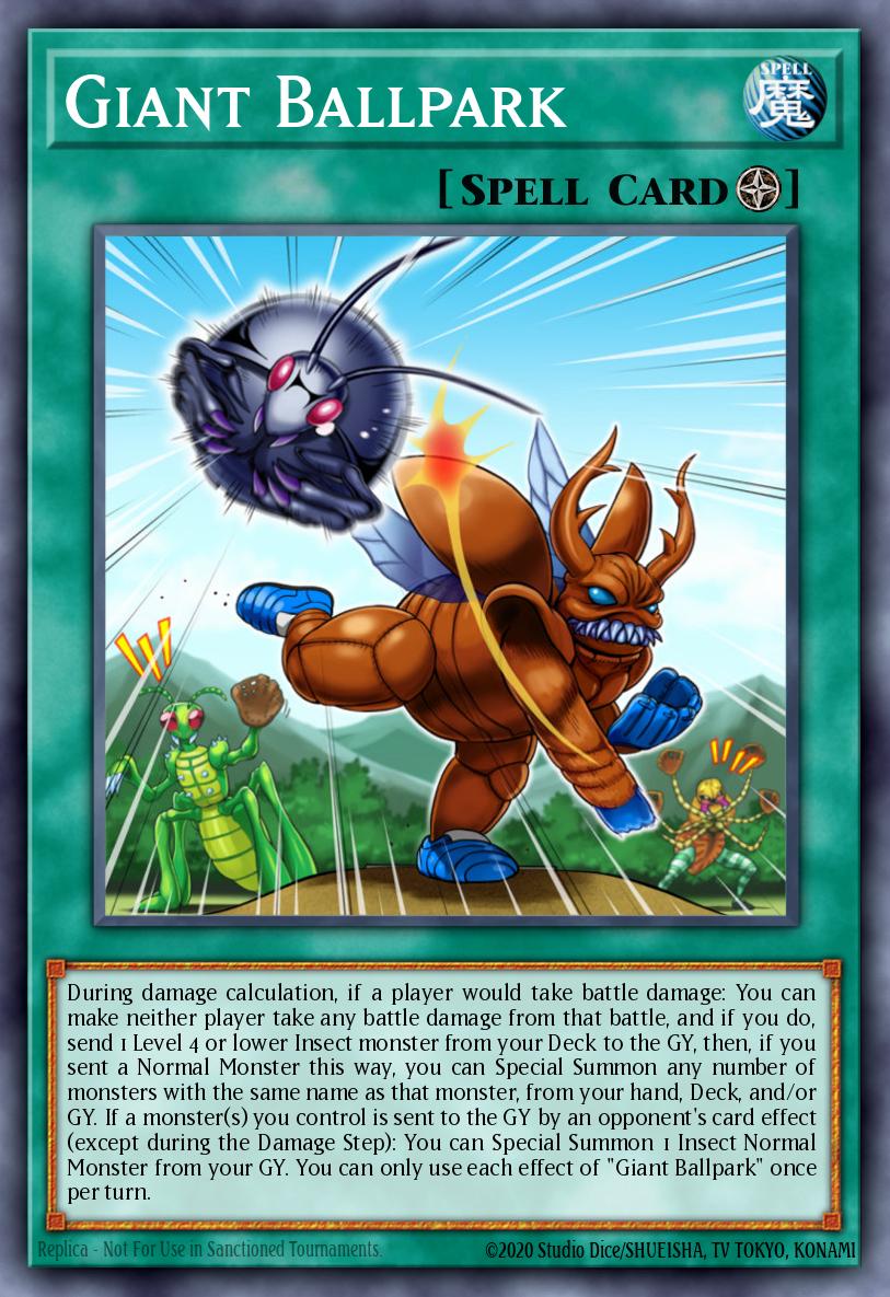 Giant Ballpark Common MP19-EN200 2019 Gold Sarcophagus Tin Mega Pack Yugioh card