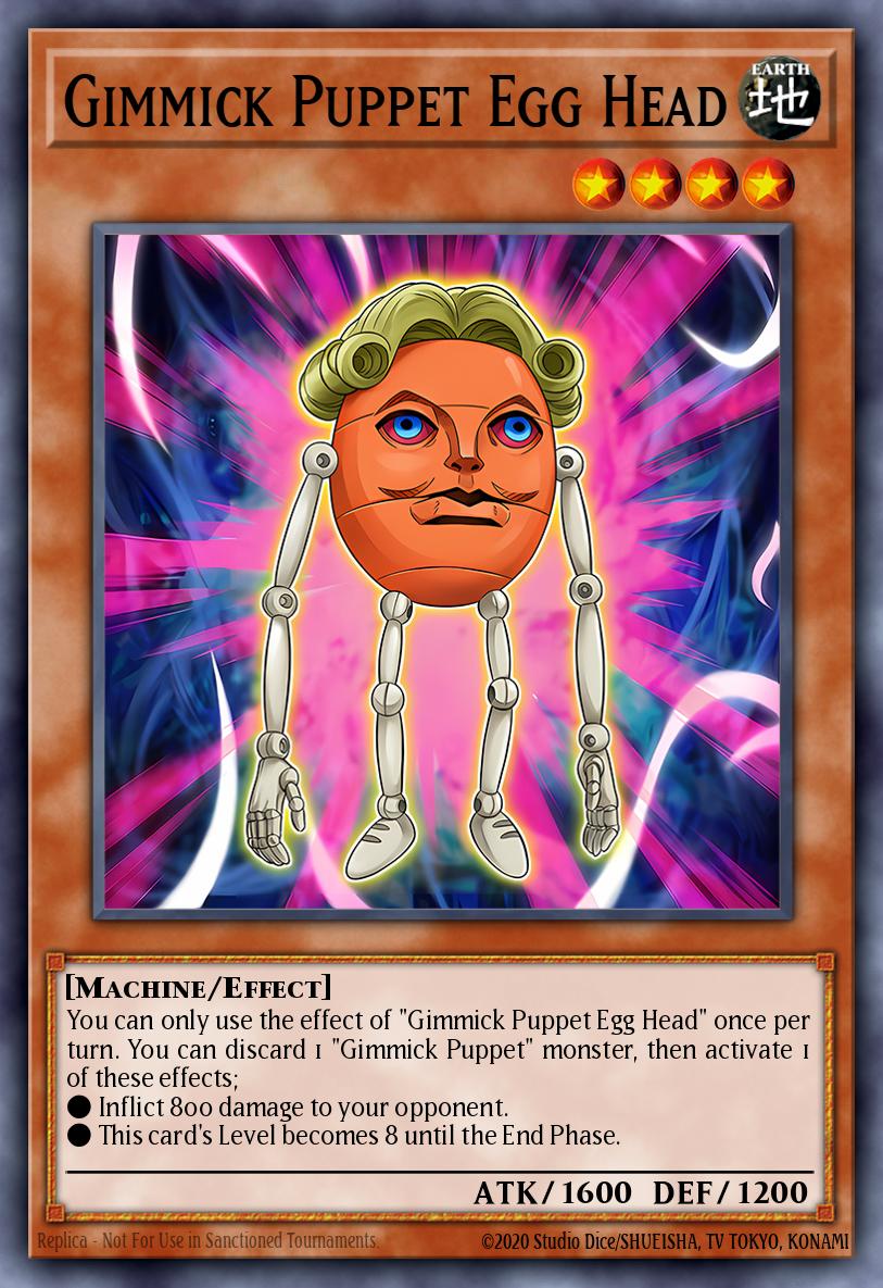 Gimmick Puppet Egg Head Super Rare NUMH-EN005 Number Hunters Yugioh card