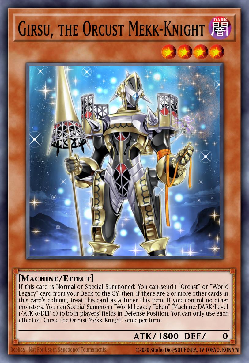 Girsu the Orcust Mekk-Knight Ultra Rare MP21-EN056 2021 Tin of Ancient Battles Yugioh card