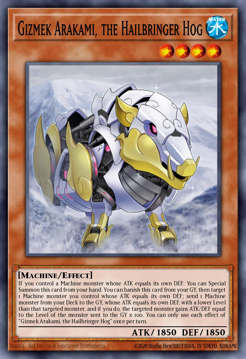 Gizmek Arakami the Hailbringer Hog Common MP22-EN133 2022 Tin of the Pharaohs Gods Yugioh card