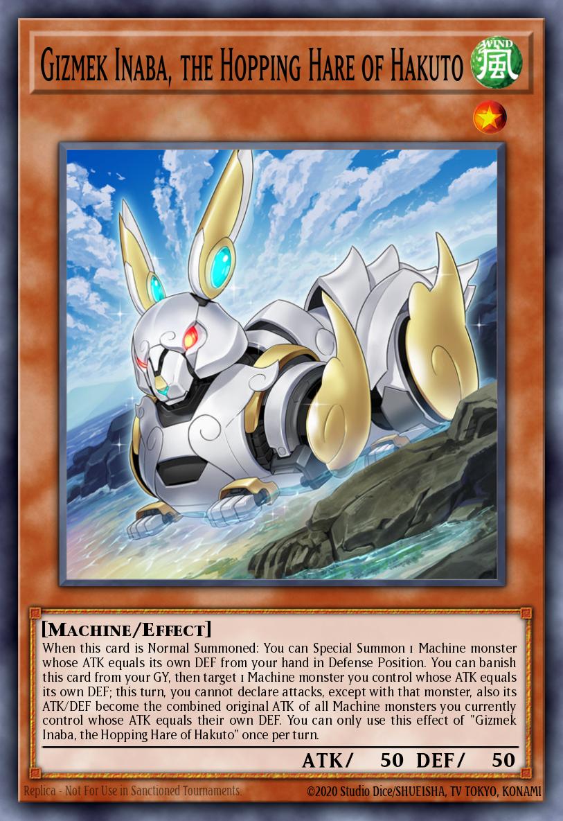 Gizmek Inaba the Hopping Hare of Hakuto Common MP22-EN130 2022 Tin of the Pharaohs Gods Yugioh card