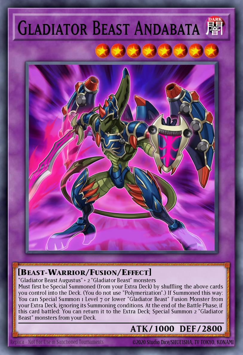 Gladiator Beast Andabata Ultra Rare BLLR-EN022 Battles of Legend Lights Revenge Yugioh card