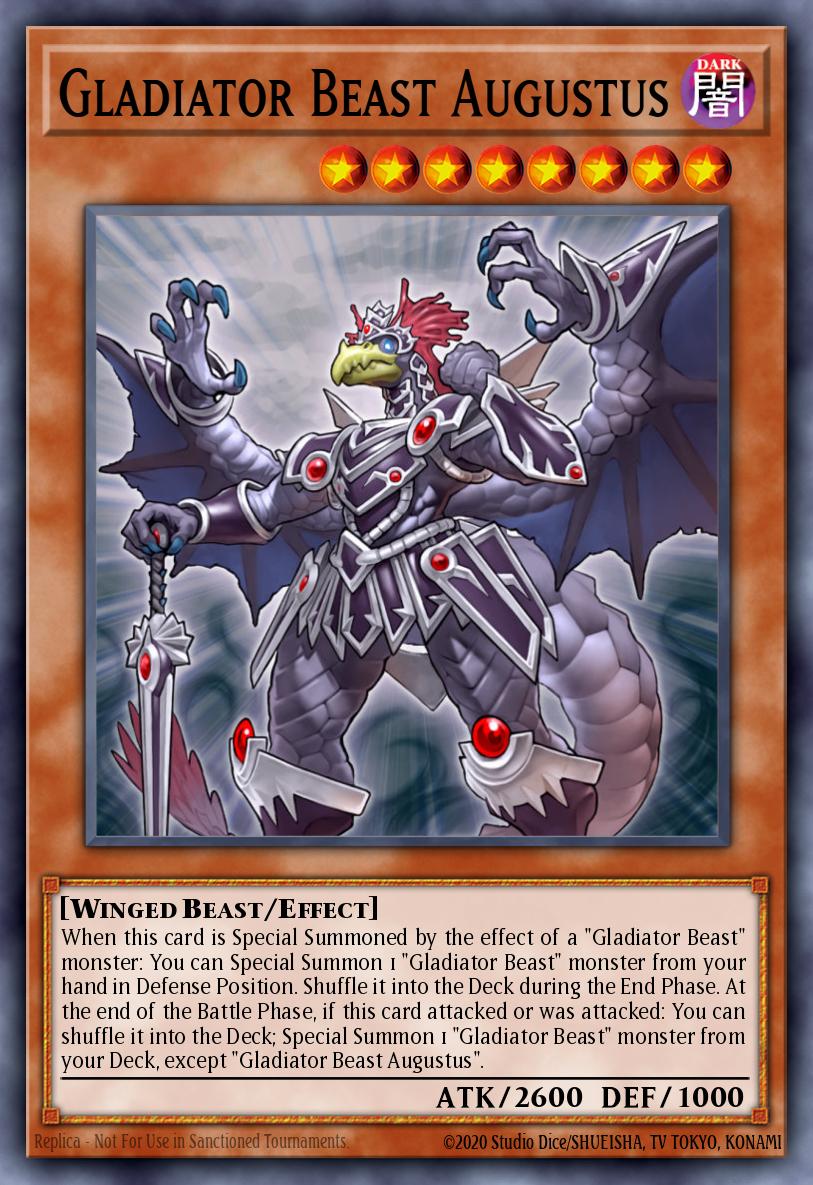 Gladiator Beast Augustus Rare MP15-EN020 2015 Mega-Tin Mega Pack Yugioh card