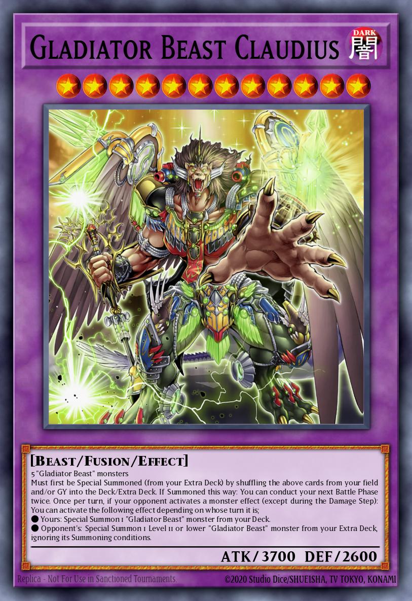 Gladiator Beast Claudius Super Rare SUDA-EN038 Supreme Darkness Yugioh card