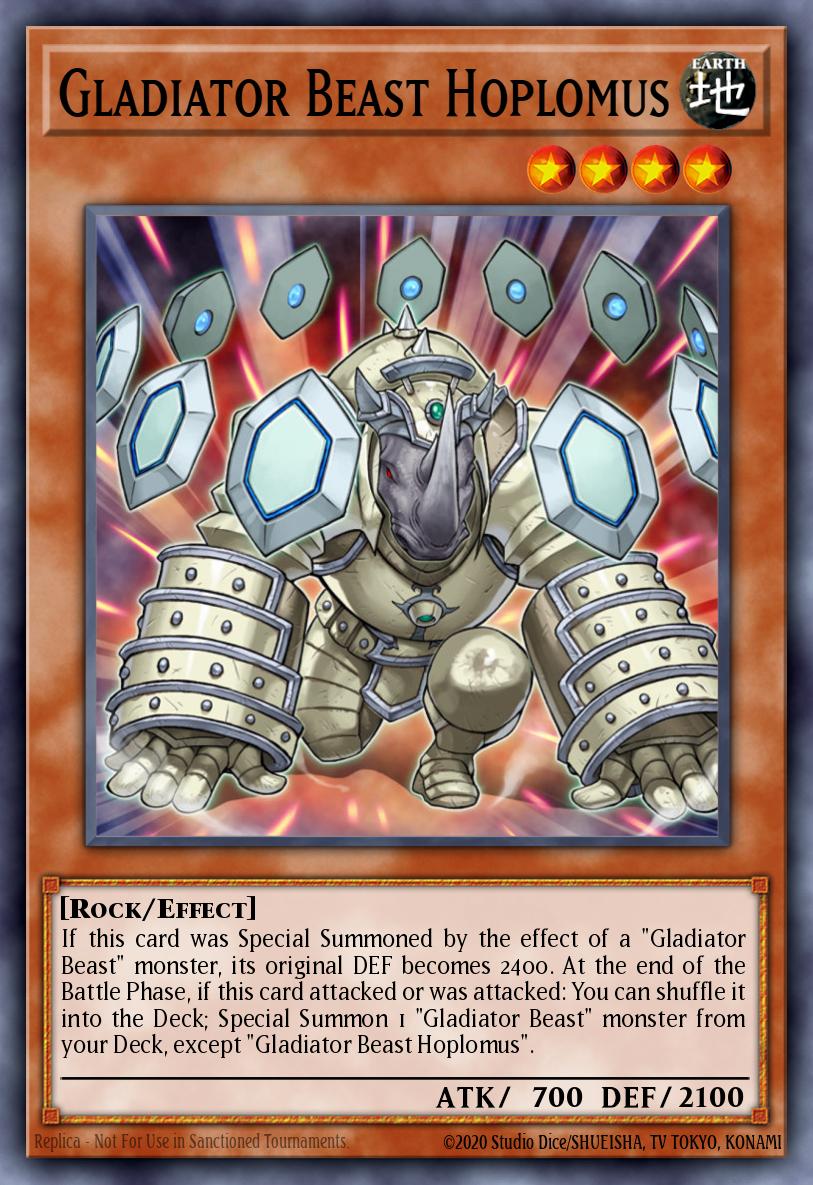 Gladiator Beast Hoplomus Common GLAS-EN022 Gladiators Assault Yugioh card
