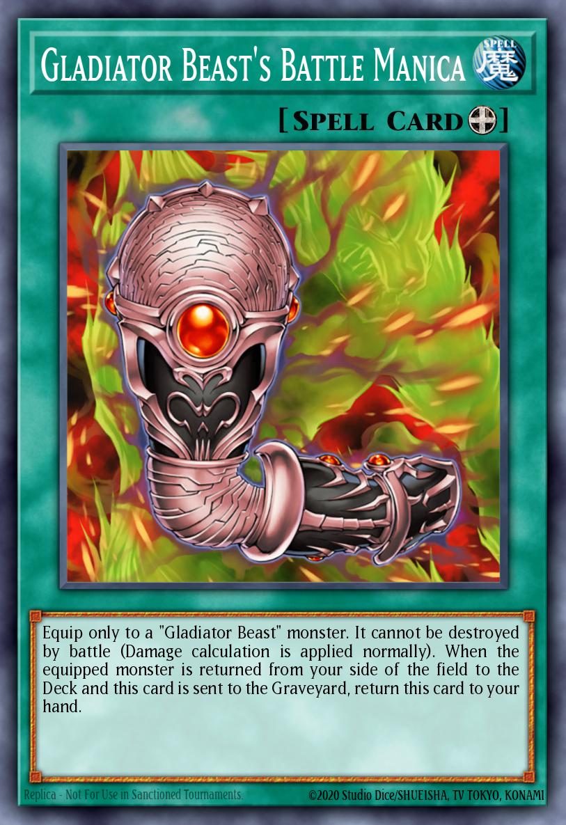 Gladiator Beasts Battle Manica Rare GLAS-EN057 Gladiators Assault Yugioh card