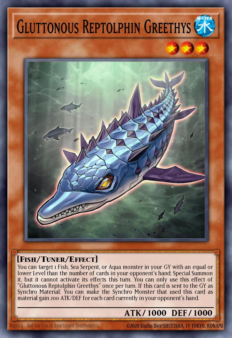 Gluttonous Reptolphin Greethys Common MP21-EN183 2021 Tin of Ancient Battles Yugioh card