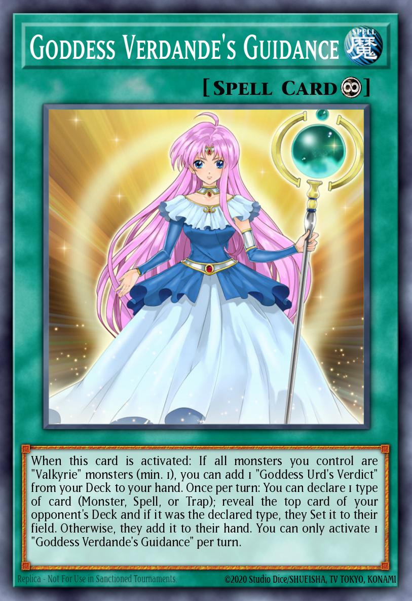 Goddess Verdandes Guidance Super Rare SHVA-EN009 Shadows in Valhalla Yugioh card
