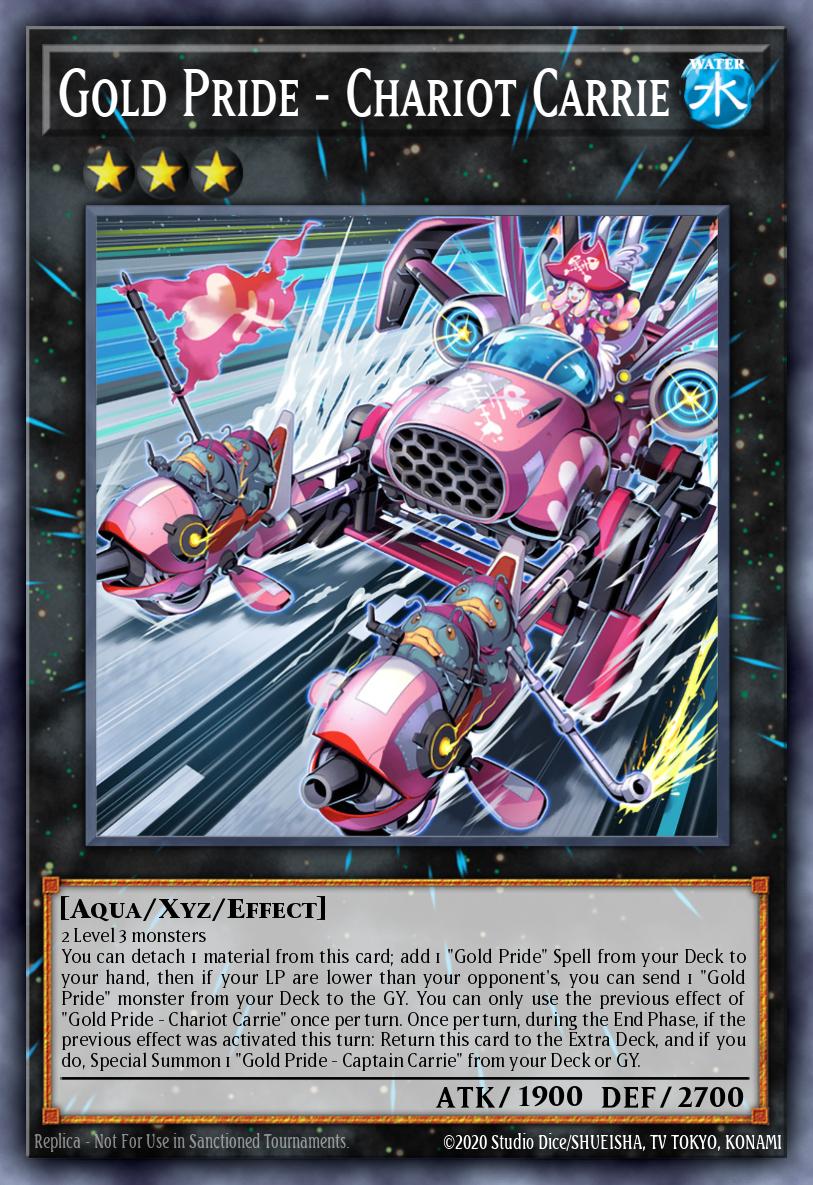 Gold Pride - Chariot Carrie Starlight Rare CYAC-EN088 Cyberstorm Access Yugioh card