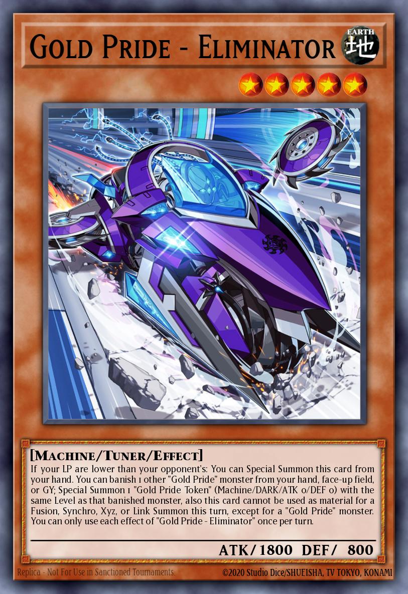 Gold Pride - Eliminator Super Rare LEDE-EN020 Legacy of Destruction Yugioh card
