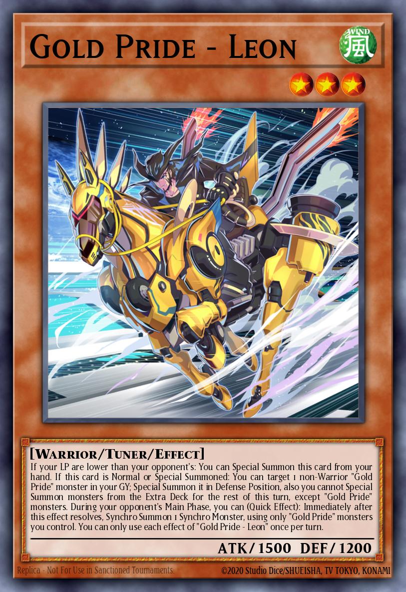 Gold Pride - Leon Prismatic Secret Rare MP24-EN075 25th Anniversary Tin Dueling Mirrors Yugioh card