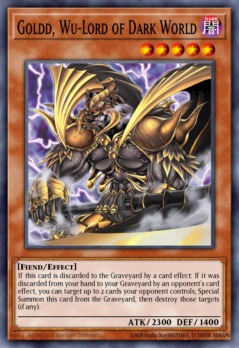 Goldd Wu-Lord of Dark World Rare CP03-EN007 Champion Pack Game Three Yugioh card