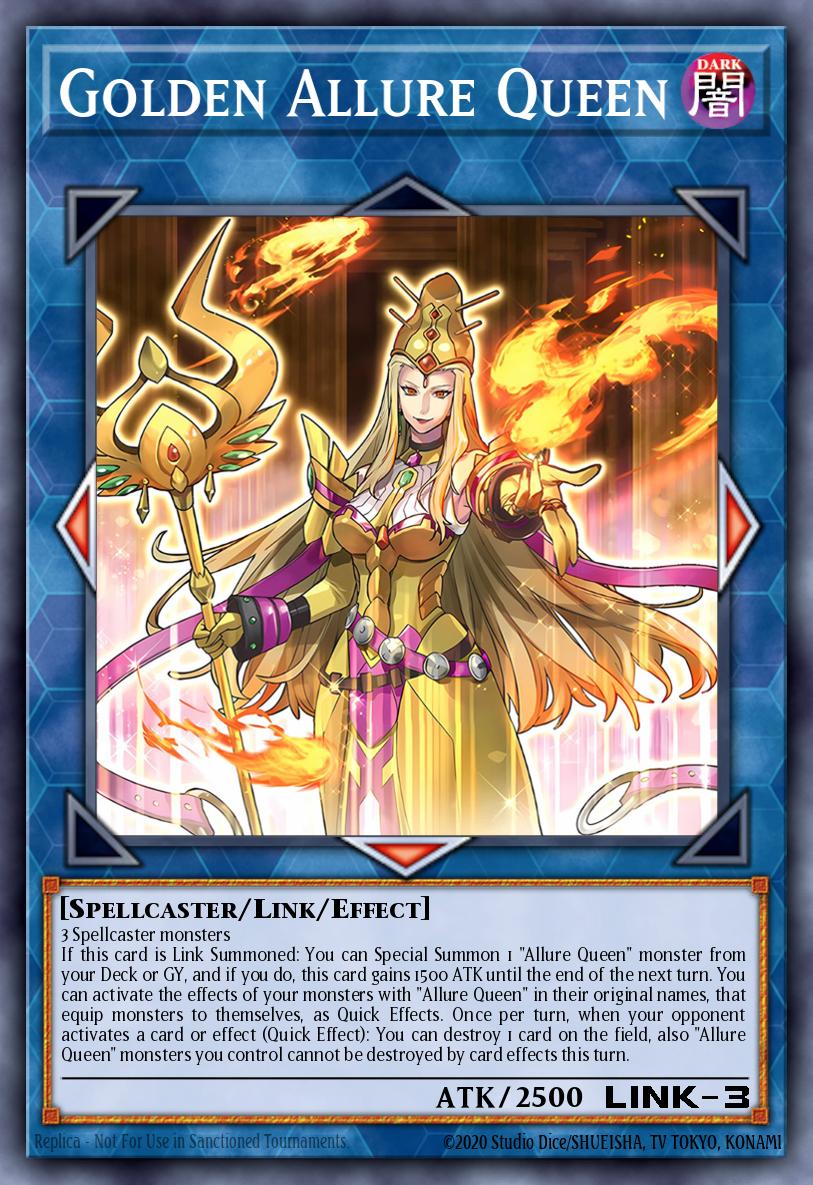 Golden Allure Queen Super Rare MZTM-EN058 Maze of the Master Yugioh card